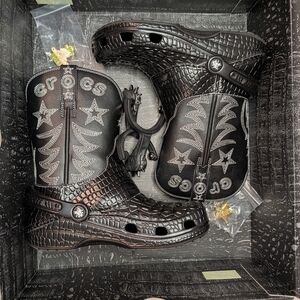 Crocs Cowboy Boots Limited Edition 2023 Womens Size 7 / Men's 5 Western Shoe